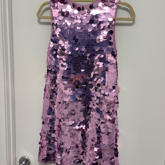 Zara Purple Sequin Mini Dress - Picture 5 of 6